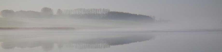 Blick über das winterlich friedliche Ornumer Noor