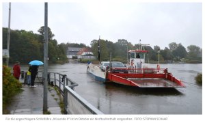 Ab 18. Oktober kein Betrieb auf der Schlei: Die Missunde II muss zur Reparatur in die Werft