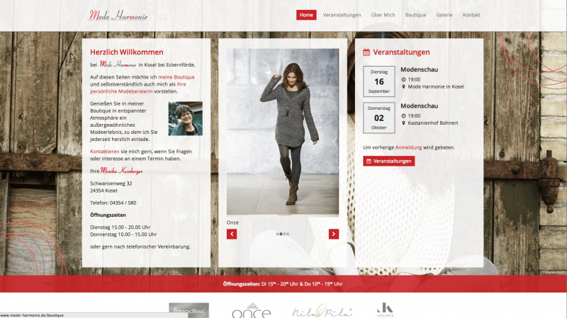 Mode Harmonie im neuen Internetgewand