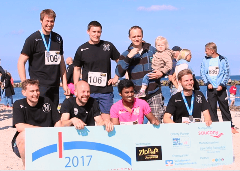 netinsiders Läufer Team 2017 beim Lauf zwischen den Meeren