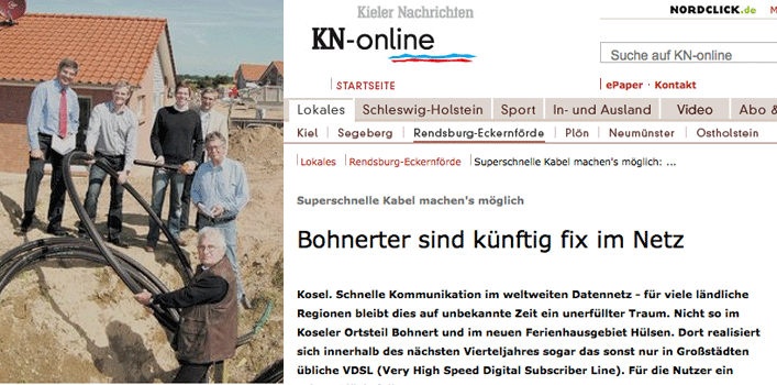 Bohnerter sind künftig fix im Netz