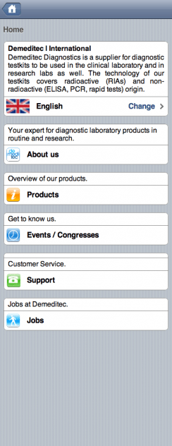 Websites for mobile devices, e.g. the Apple iPhone on basis of TYPO3.