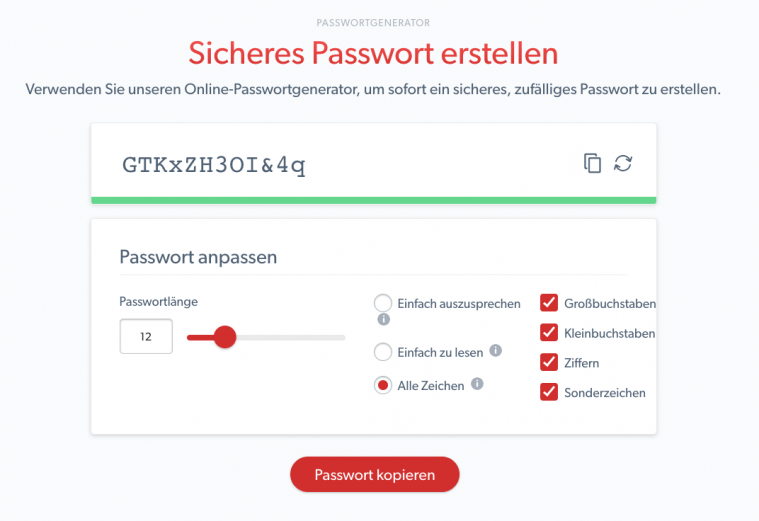 Passwortgenerator - Lastpass