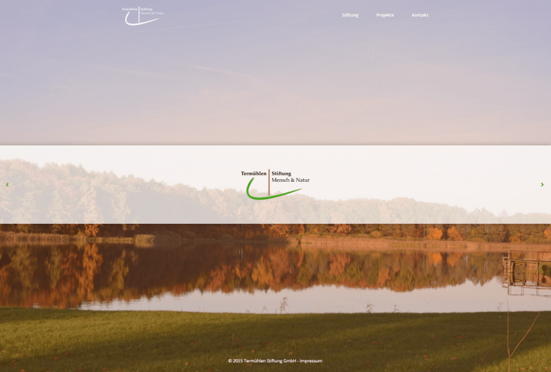 Termühlen Stiftung Mensch & Natur GmbH Internetstartseite