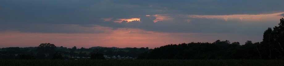 Sonnenuntergang über der Schlei bei Königsburg