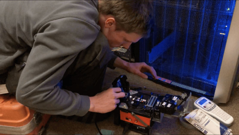 Spleißen von Glasfasern