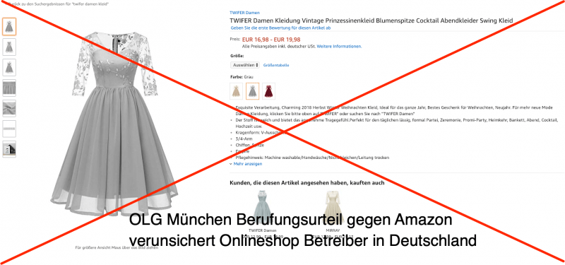 Amazon kassiert Niederlage vor OLG München - Abmahngefahr für Onlineshops gestiegen