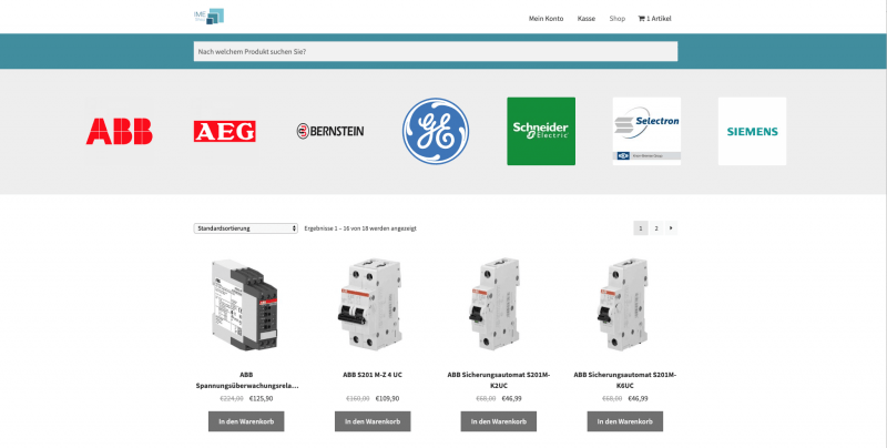 B2B Shop der IME-Systems aus Berlin